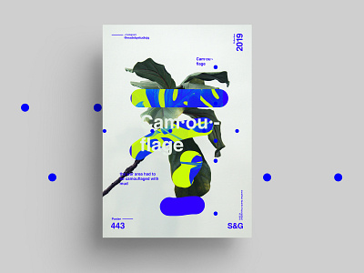 Show &Go l 443 Cam·ou·flage abstract design illustration minimal nature poster art poster design swiss type ui web