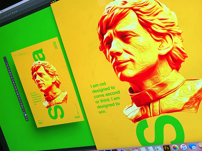 Show & Go l 464 | Aryton Senna adobe art brazil f1 photo photoshop poster poster a day poster art senna