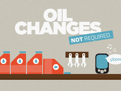 Oil changes - Not required illustration illustration infographic iphone music oil spanner texture