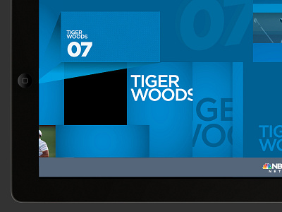 iPad UI for NBC Sports Network 3 branding grid interface ipad nbc sports network sport texture tv ui usa ux