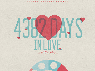 4382 days in love illustration info graphic info graphics infographic infographics invite love texture wedding