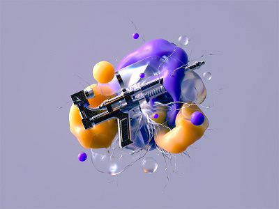 Bubble Gum Buster 3d art bubblegum cinema4d color design digital illustration octane poster vector web