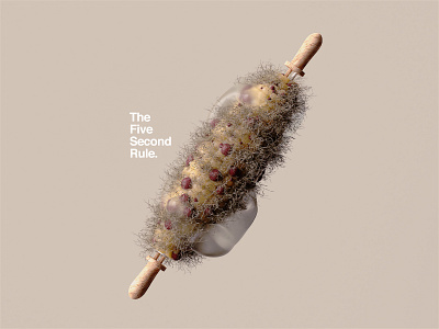 The Five Second Rule | Corn cinema4d digital art digital illustration digitalart disgusting food octane surreal type