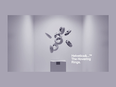Helvetica&™ The Hovering Rings. animation cinema4d cinema4dart digital digitalart helvetica motiondesign motiondesigner motiondesigners museum octane redshift typogaphy website