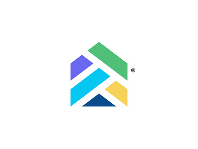 House brand branding finance home identity logo logotype mark minimal shape symbol technology