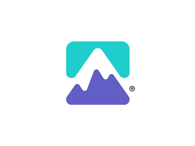 Mountain brand branding digital finance icon identity logo logo design logotype marketing mountain symbol tecnology