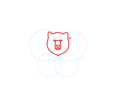 Grizzly 2 animal bear grid grizzly icon iconography identity logo mark symbol
