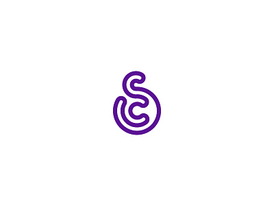 SC dj identity indigo logo logotype mark monogram music simple symbol