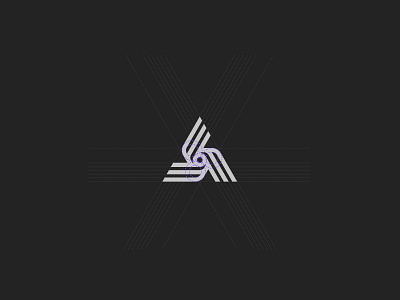 ▲ brand conduit gate geometry grid identity logo mark symbol triangle vr