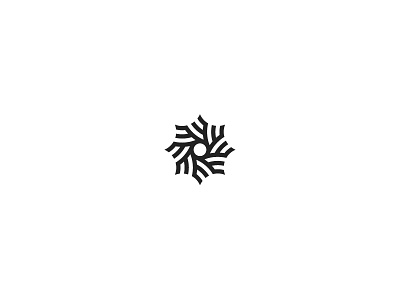 ☀ brand circle flower geometric identity logo mark spiral sun symbol vortex wave