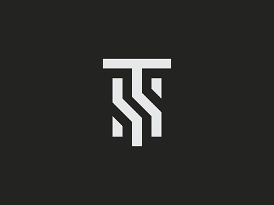 THS brand geometry identity logo logotype mark minimal monogram type