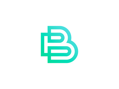 B® brand branding geometry identity letter logo logotype minimal monogram symbol