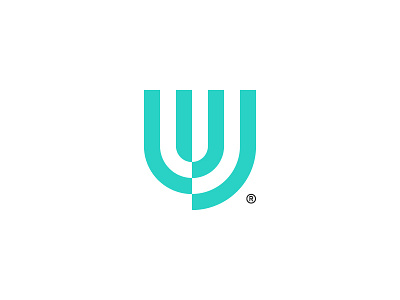 U® brand branding geometry identity letter logo logotype message minimal monogram speak symbol