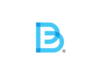 B® brand branding geometry identity letter logo logotype minimal monogram symbol