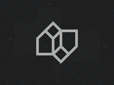 Logo Grid brand branding design grid icon identity logo logotype minimal monogram symbol