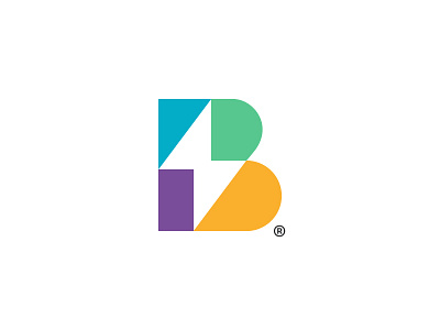 B® brand branding geometry identity logo logotype mark monogram symbol