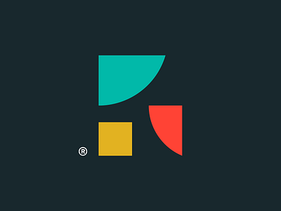 R® brand branding grid identity logo logotype mark symbol type