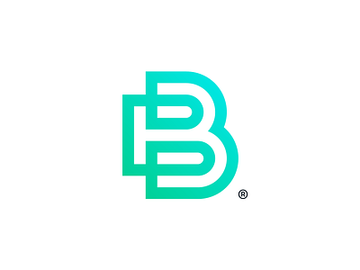 B® brand branding identity logo logotype mark stationary symbol tecnology