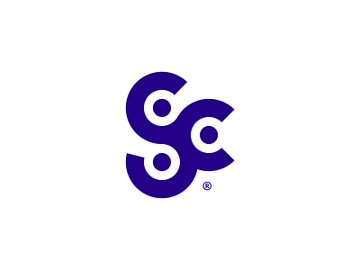 SC® brand branding dj grid identity logo logotype mark music symbol type