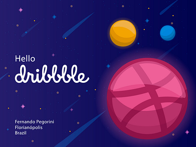 Hello Dribbble! design dribbble invite firstshot hellodribbble vector