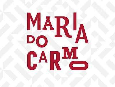 Maria do Carmo branding carmo design flat lettering lisboa lisbon logo maria minimal restaurant typography vector