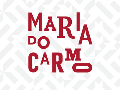 Maria do Carmo branding carmo design flat lettering lisboa lisbon logo maria minimal restaurant typography vector