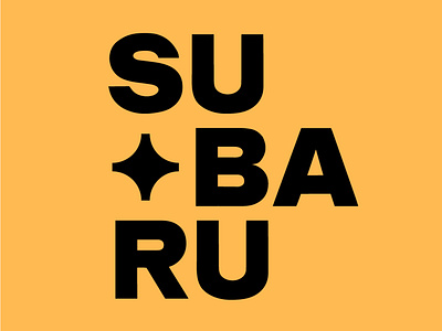 Subaru artwork flat font font awesome font design fonts lettering subaru subraru typography