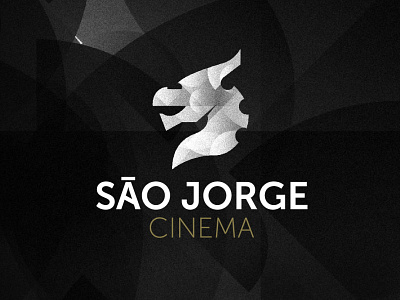 Cinema São Jorge⁠ animal art branding cinema cinema logo design dragon horse lettering logo minimal sao jorge typography