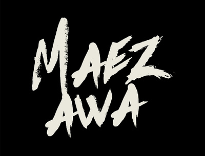 MAEZAWA artwork branding design flat font lettering logo maezawa minimal typographic typography typography art vector