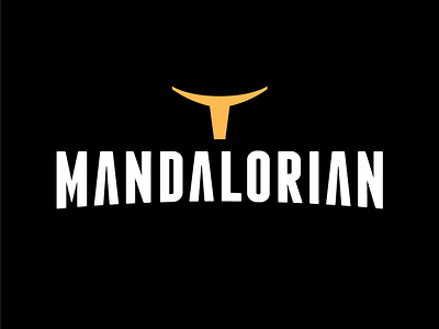 Mandalorian artwork branding design flat lettering logo mandalorian minimal star wars star wars art star wars day typography vector yoda