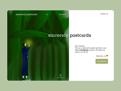 Sincerely Postcards | Website Design