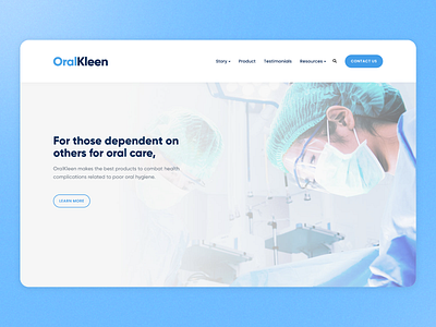 OralKleen hero branding button component cta design graphic design health care hero logo medical navigation oral care technology ui ux web design