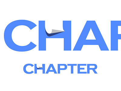 Chapter Identity logo page curl