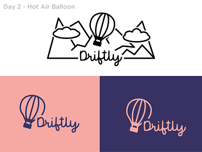 #2 - Hot Air Balloon balloon dailylogo dailylogochallenge design hot air balloon logo logo design logochallenge vector