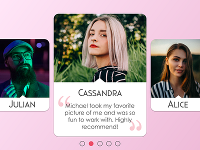 Day 39 - Testimonials dailyui dailyui 039 design ui uidesign