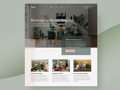 Interior Design Company Website form inquiryform interiordesign landingpage uidesign webdesign website