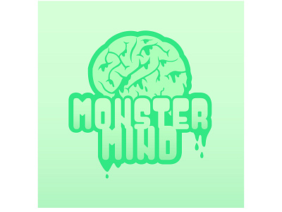 monster mind design eighties eightieshorror graphicdesign horror logo logodesign mind monster monstermind slime