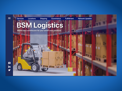 Logistics Company Website b2b business inventory management logistics mobile mobile app design responsive design shipping warehouse website