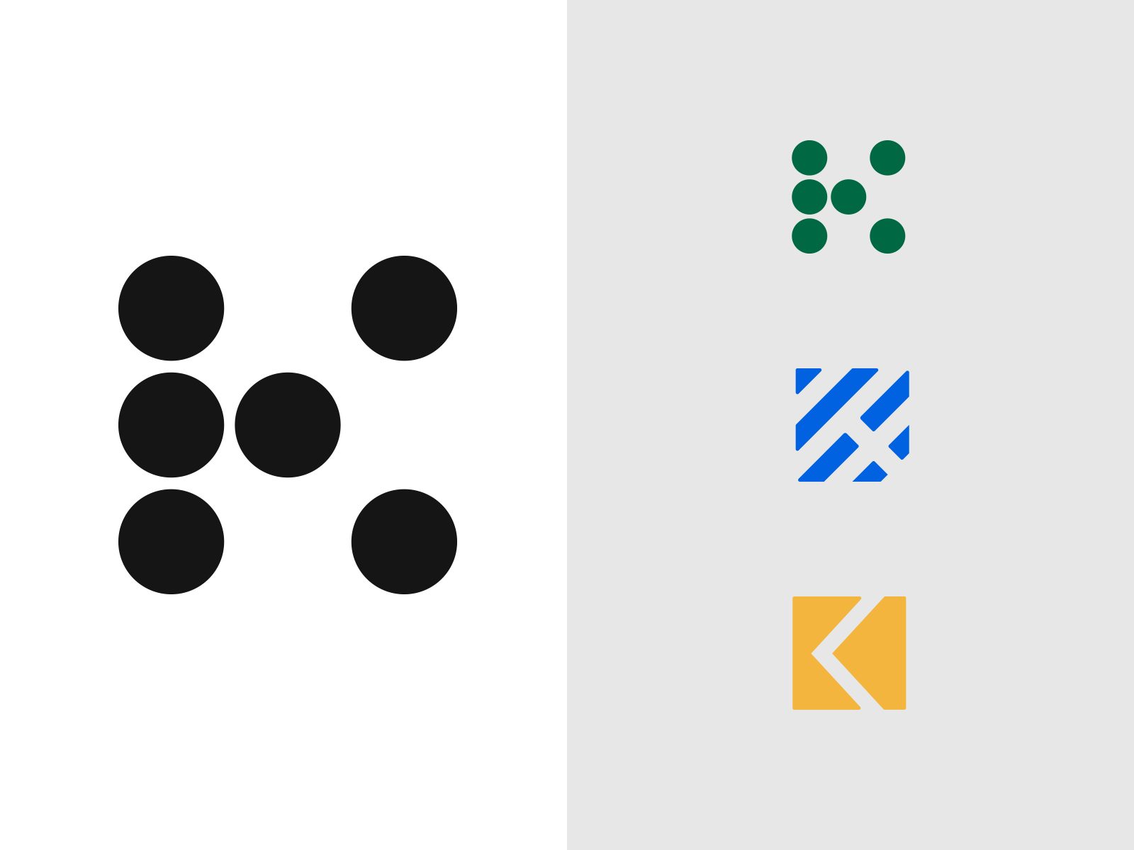 Geometric K illustration typogaphy