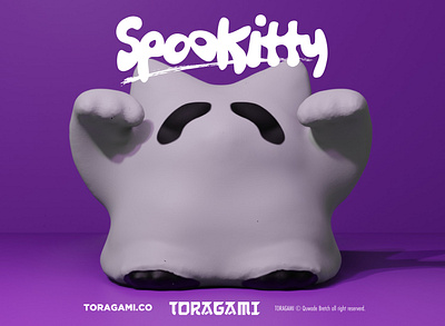 Spookitty - Vinyl Toy 3d 3d art 3d artist aiga concept design designer toy ghost illustration kitty orlando spooky toy toy design vinyl vinyl toy