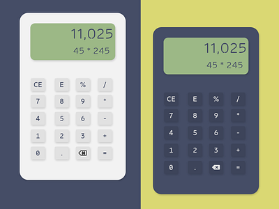 Calculator adobe xd calculator daily ui challenge design flat