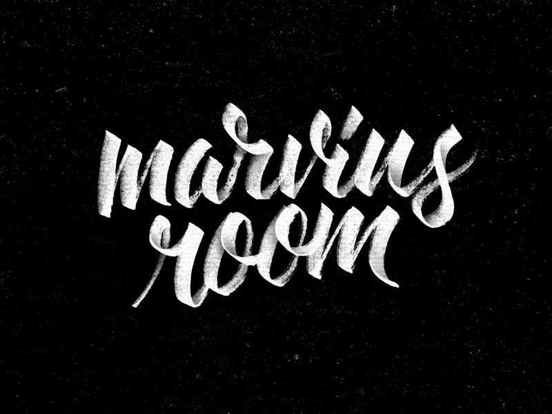 Room 9 Lettering Design Marvins room (Hand Lettering) by Michael Vilorio on Dribbble