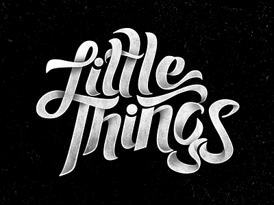 Little Things (Hand Lettering) brush drawn hand handlettering lettering logo logotype one direction pen sharpie type typography