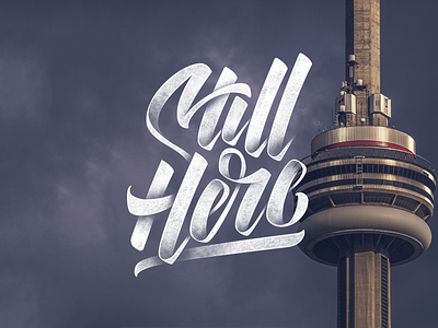 Still Here - Drake brush drawn hand handlettering lettering logo logotype type typography