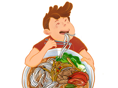 Nanning Rice Noodle illustration