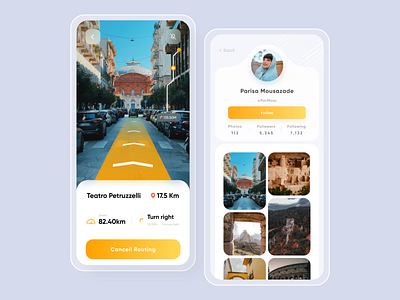 Tourism Application Design app design illustration interface map maps mobile profile tour tourism tourist tours trip ui