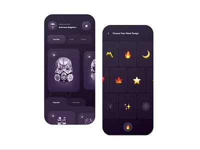 Mask Sale Application | Motion Design 🔥⚡ 3d app app design clean design illustration mask minimal mobile mobile ui motion print product prototype prototyping sale shop trend ui uiux