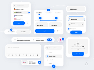 Inputs Component | Light Part 😃🔥 by Amir Baqian for Ace Design Agency ...