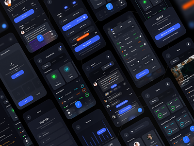 Crypto Tracking application with AI - Part 2 ai application bitcoin btc chat clean crypto crypto wallet dark forex message messanger money stocks tokens trade trading app trend ui