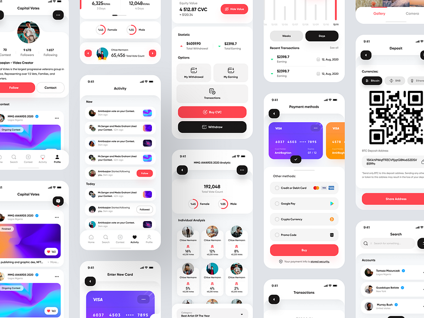 Voting Application 💎 by Amir Baqian for Acedesign on Dribbble